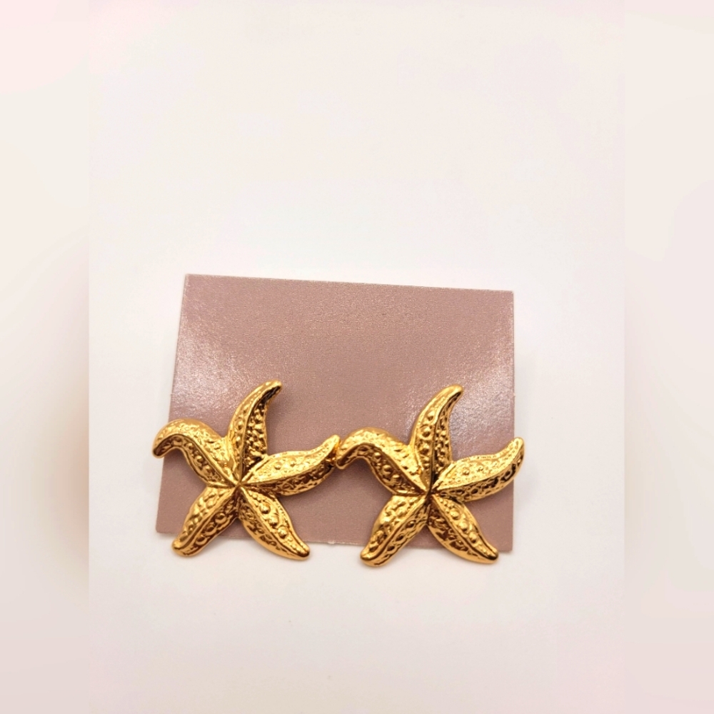 Avon Vintage Star Fish Pierced Earrings
